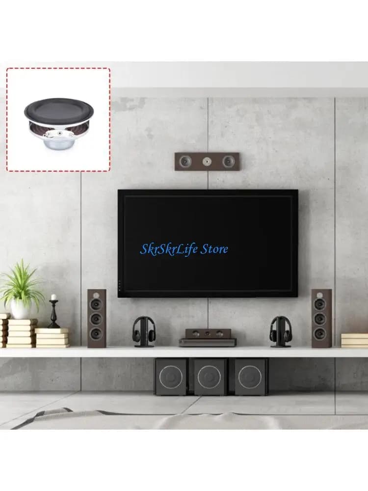E65E IP7 Waterproof 2.25Inch 18Core 4Ohm 10W Rubber Edges Speaker Driver For Portable Bluetooth-Compatible Speaker DIY
