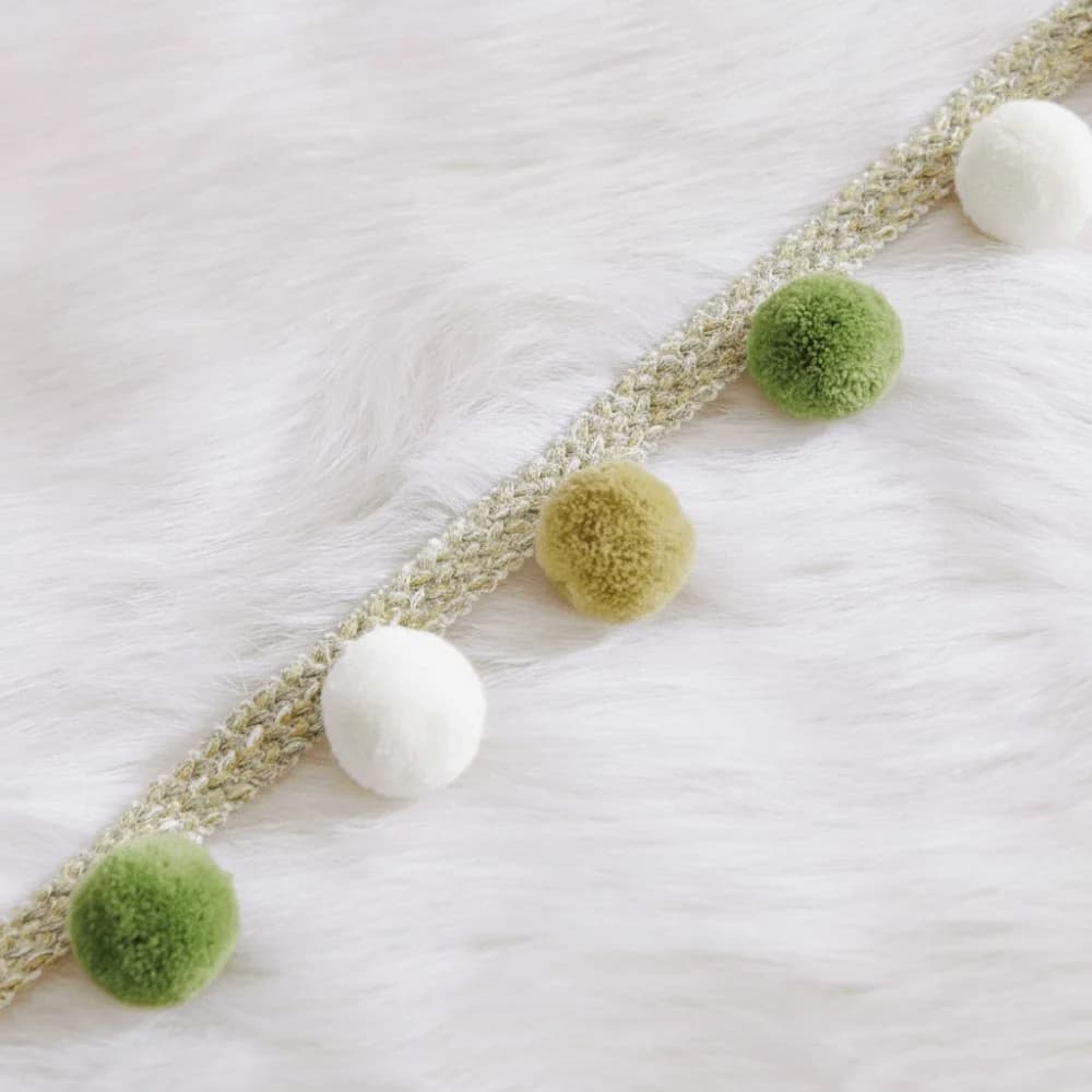 25M 3cm Ball Pom Pom Curtain Trim 5cm Width Pillow Decoration Fringe Ribbon Tablecloth Edge DIY Craft Pompom Tassel DIY Craft