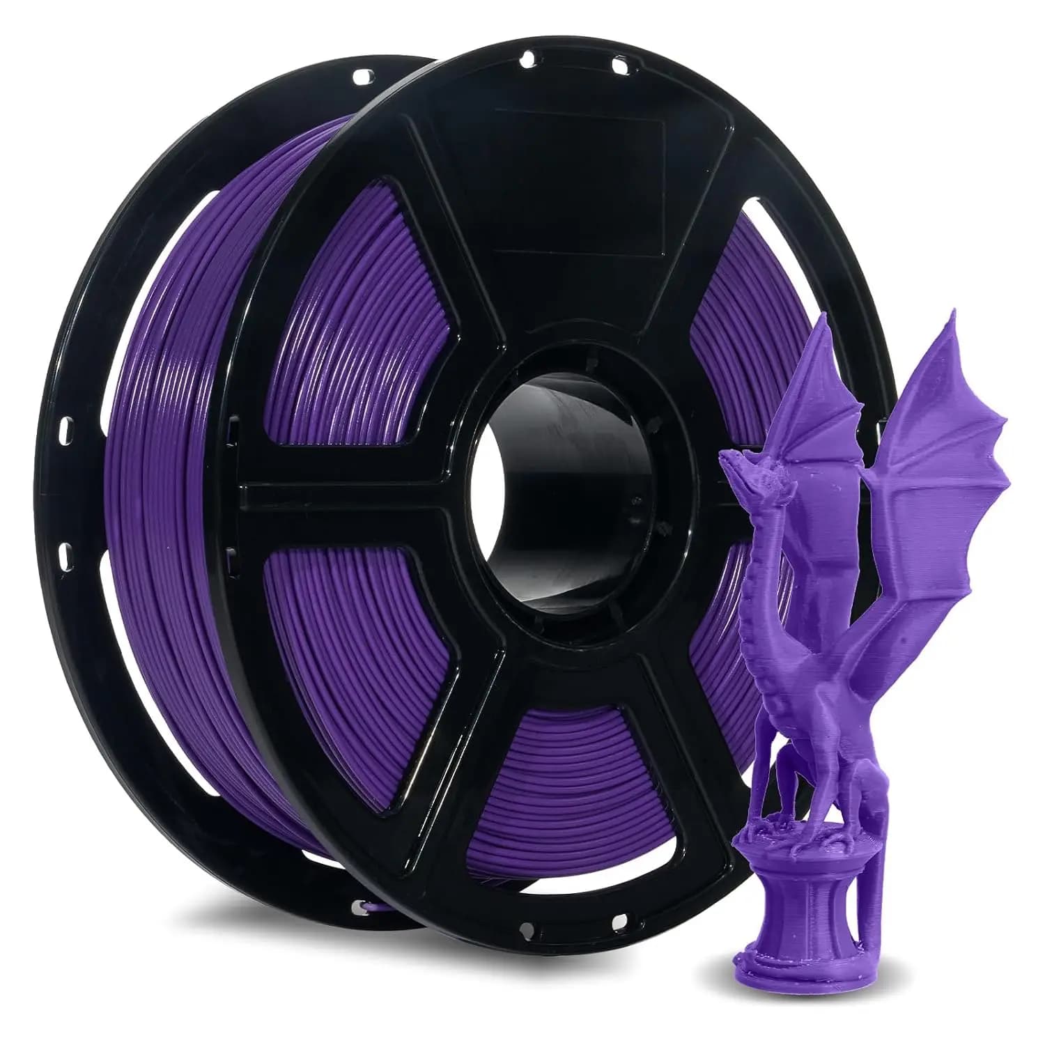 High-Speed PLA Filament 1.75mm Purple, 500mm/s Printing, 1kg Spool, Dimensional Accuracy +/- 0.02mm, Exceptional Print Quality