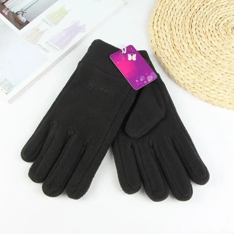 31BE Guanti invernali in pile da uomo Sport all aperta Guanti da ciclismo Guanti caldi addensati antivento per bici da neve