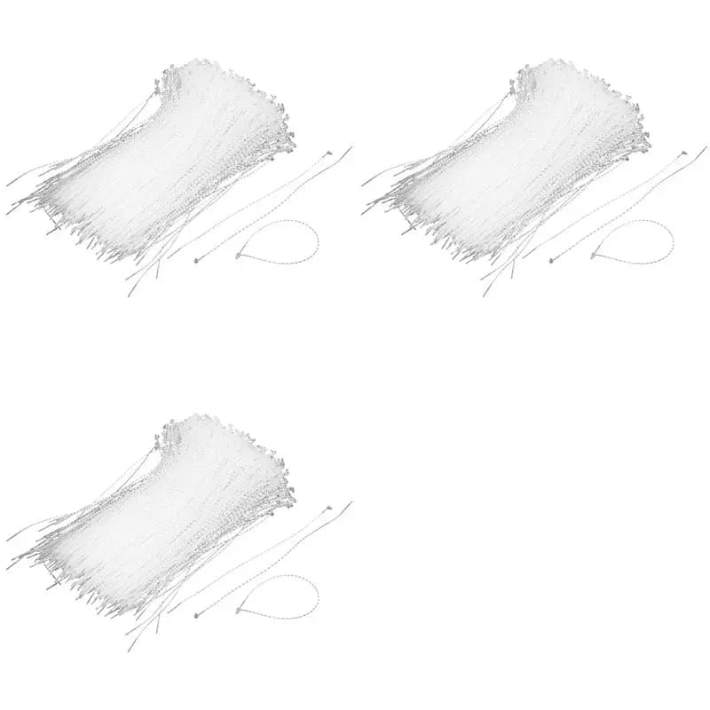 AB11 - Fascette stringicavo in plastica trasparente da 18 cm, 3000 pz