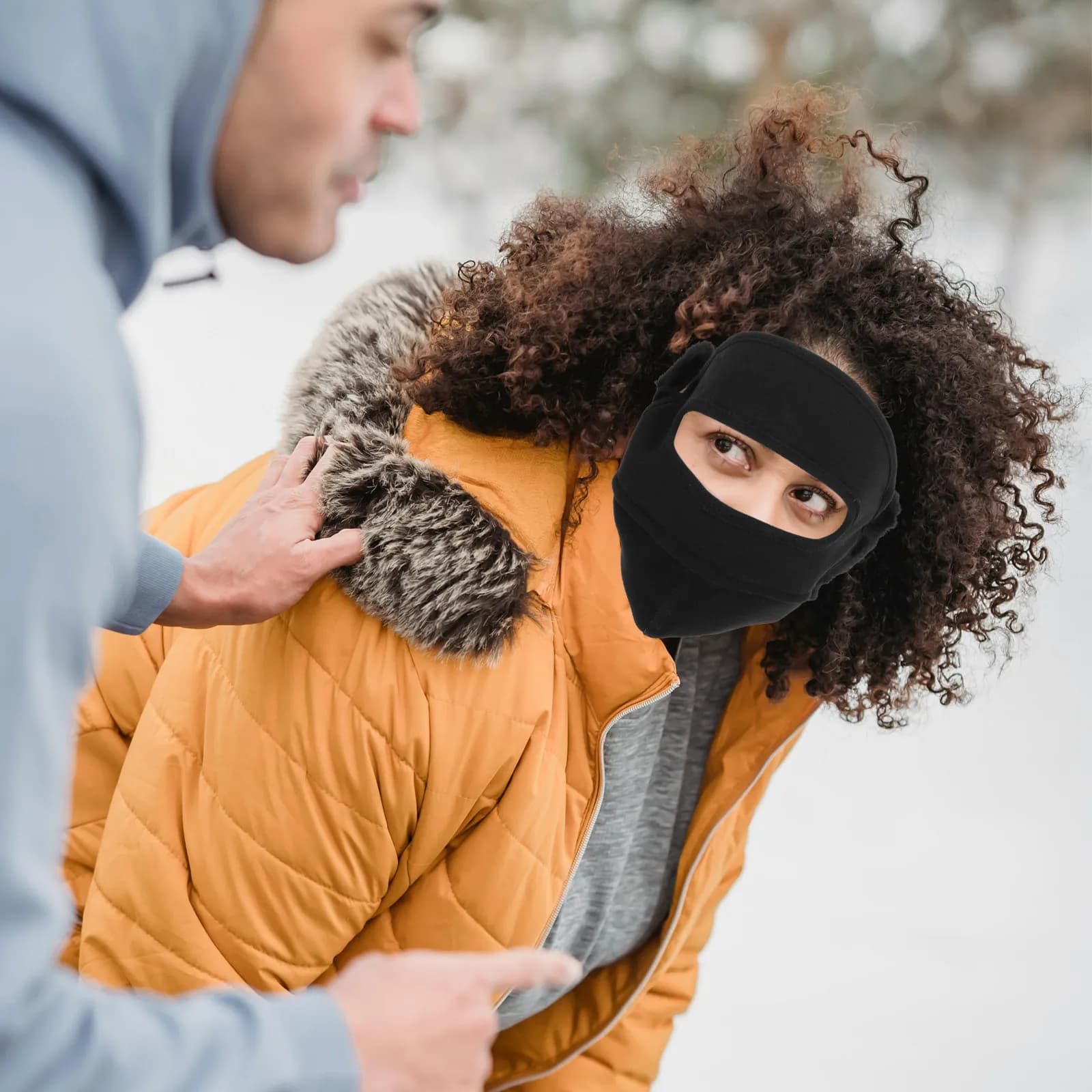 Winter Balaclava Ski Mask Face Cover Ear Muffs Cold Weather Gear Windproof Cycling Skiing Snowboarding Adjustable