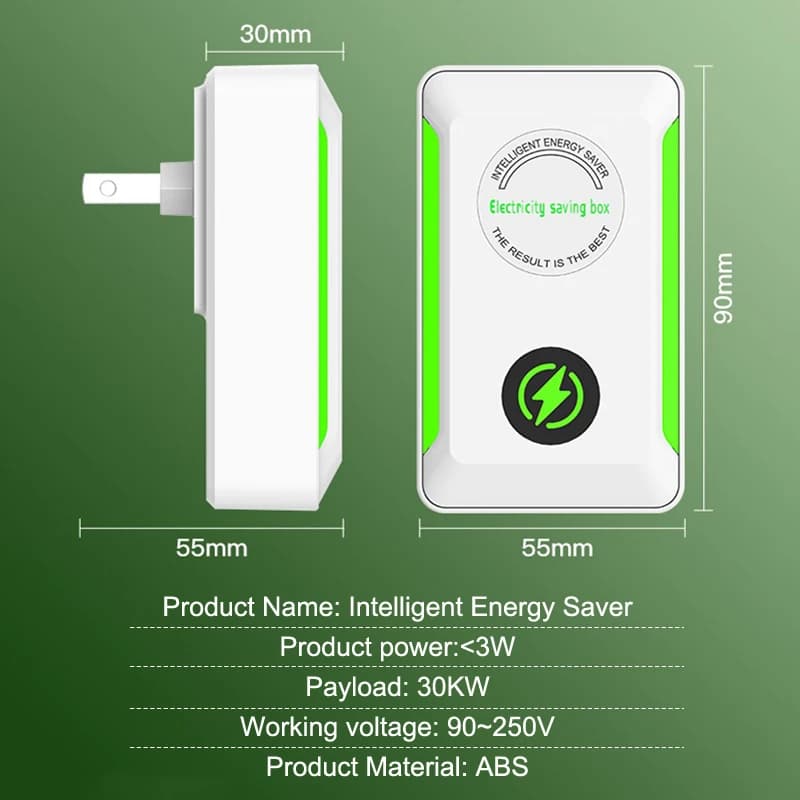 Per la riduzione dei costi, ufficio, casa, scatola di risparmio energetico portatile, risparmio energetico elettrico, risparmio energetico intelligente, adattatore per presa US/EU
