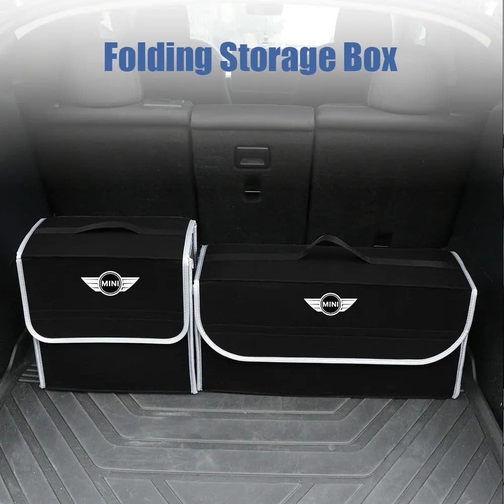 Scatola portaoggetti pieghevole per auto, organizer per accessori auto per MINI Cooper JCW WORKS R55 R56 F55 F56 R57 R58 R59 R60 R50