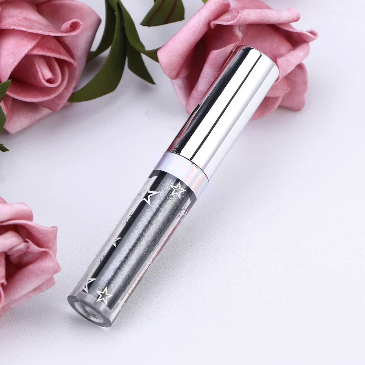 Pearlescent Glitter Eyeshadow 108 Midnight Silky Shine Pigmented Long Lasting Waterproof Salon Use Liquid Eyeshadow