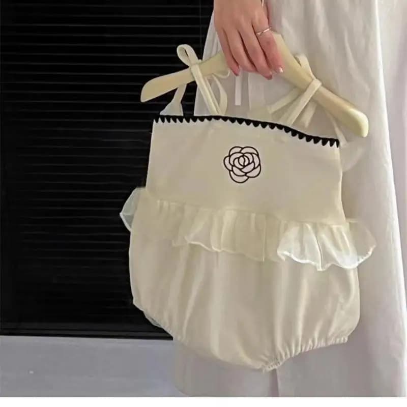 2026 Summer New Baby Girl Sling Bodysuit Newborn Toddler Princess Sleeveless Lace Jumpsuit Toddler Girl Clothes 0-24M