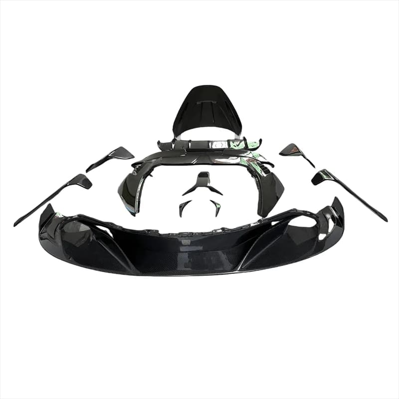 Kit Carrozzeria per McLaren 720S: Upgrade Stile RYFT in Fibra di Carbonio - Labbro Anteriore, Diffusore Posteriore, Spoiler, Minigonne Laterali, Kit Carrozzeria Completo