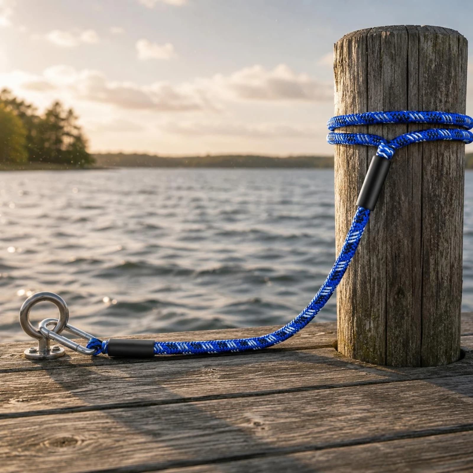 Bungee Dock Line Shock Absorbing Boat Bungee Rope Elastic Rope Looped End Marine Gear Seawater Resistant for Mooring