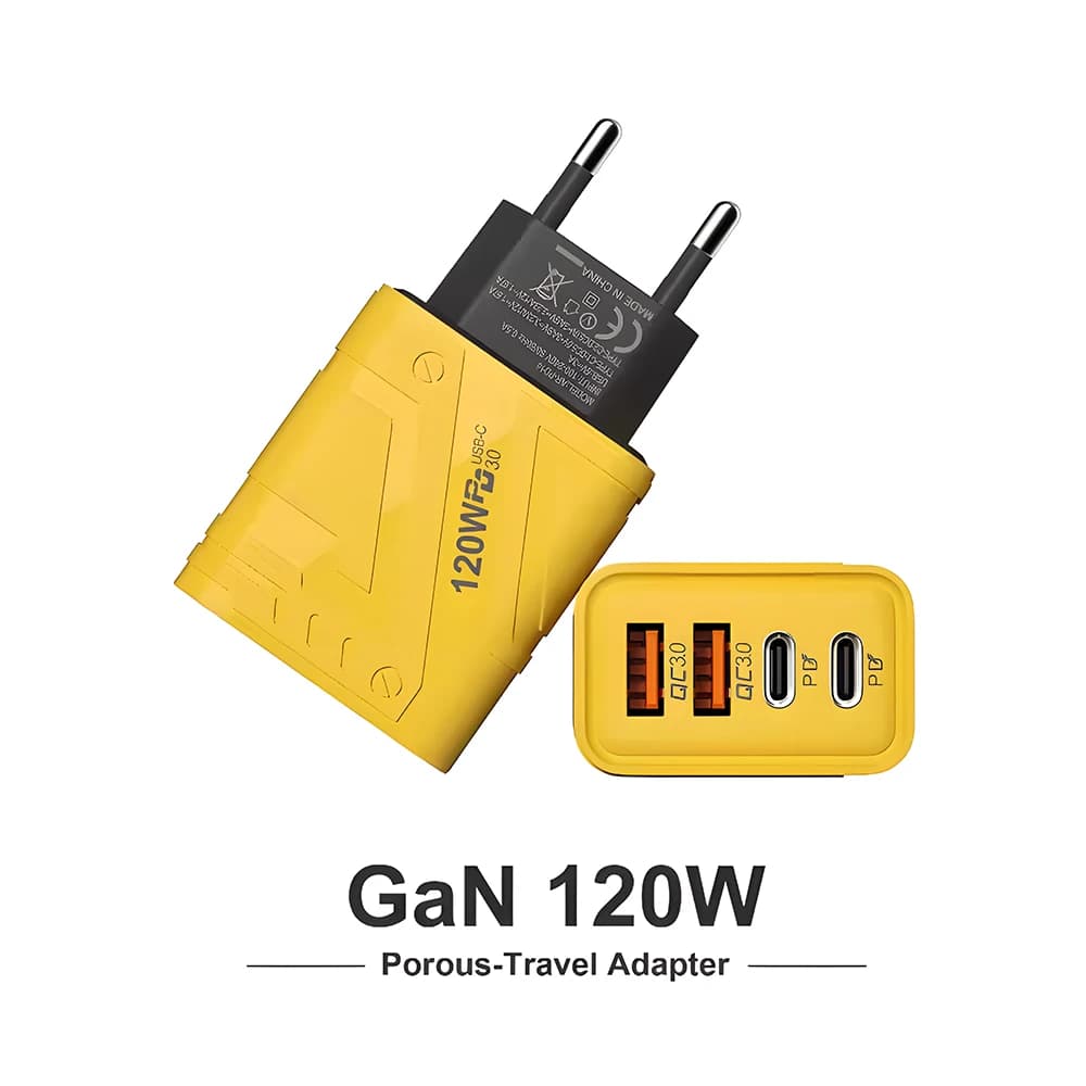 USB C PD Charger 4 Ports Quick Charge 3.0 Type C USB Phone Chargers Adapter Fast Charging For iPhone 16 15 Samsung Xiaomi Huawei