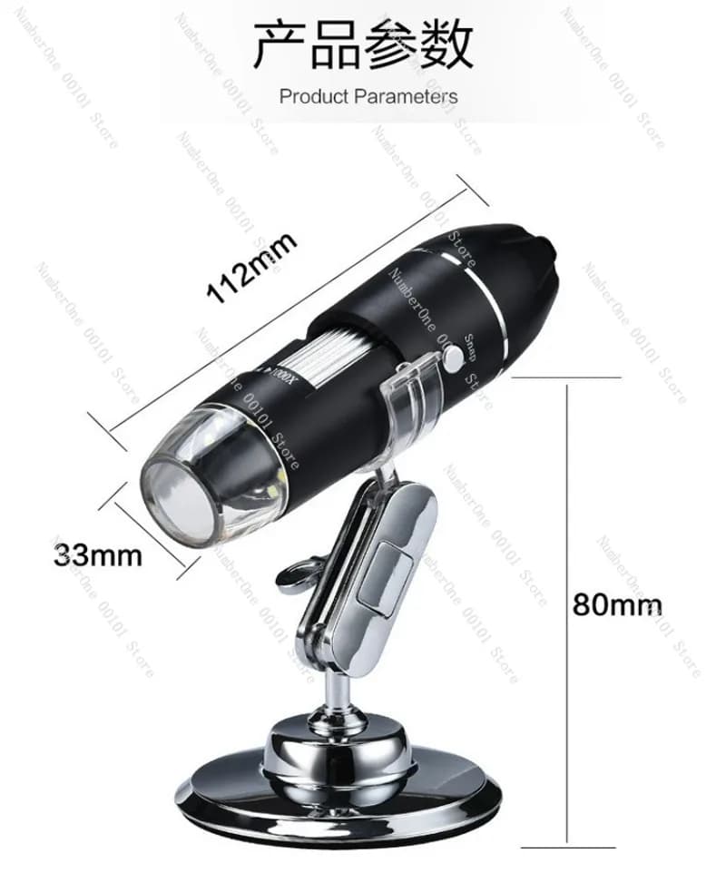 Microscopio digitale 1600X Lente d'ingrandimento elettronica ad alta definizione Microscopio USB portatile