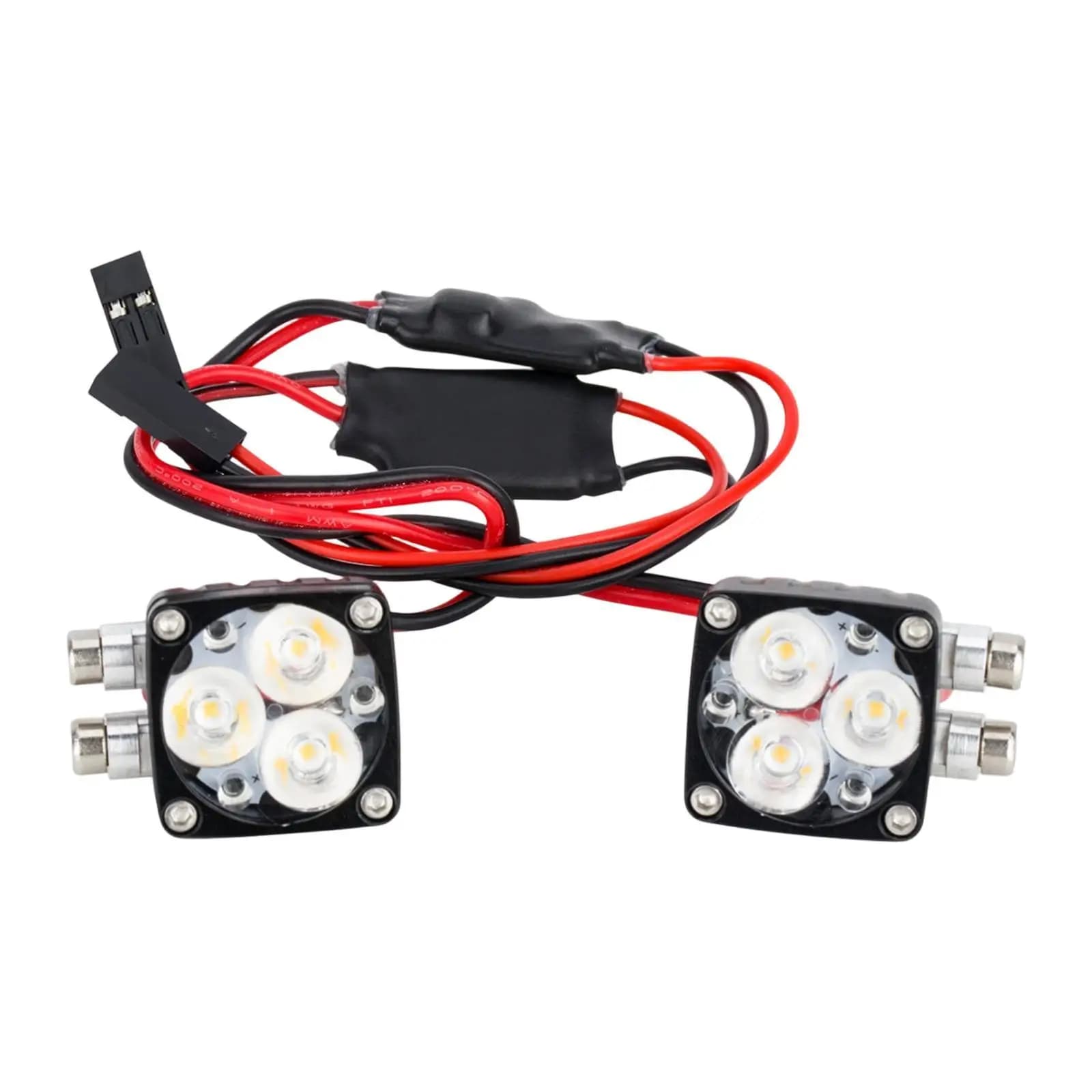 2 Pezzi Luce LED Superiore per Auto RC, Ricambio Multifunzionale in Lega di Alluminio per SCX10, Prestazioni Robuste
