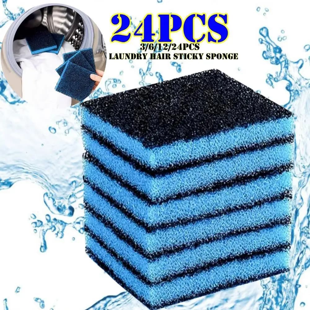 3/6/12/24pcs Pet Hair Remover Per La Lavanderia Lavatrice Lint Catcher Dog Hair Catcher Depilazione Filtro Spugna Accessori Per Il Lavaggio