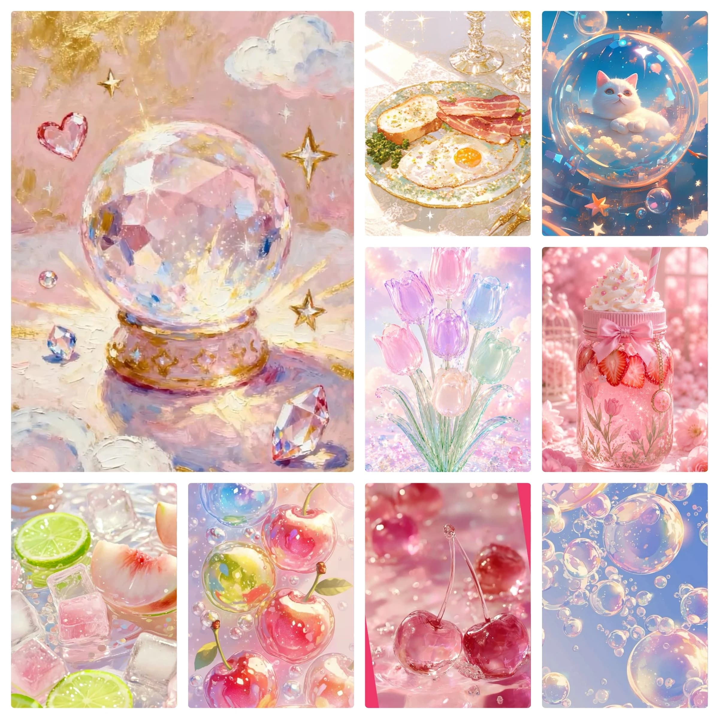 5D DIY Diamond Painting Kit Exquisite Fruit Dessert Artwork Full Drill Rhinestone Mosaic Craft Kit for Home Decor Gift