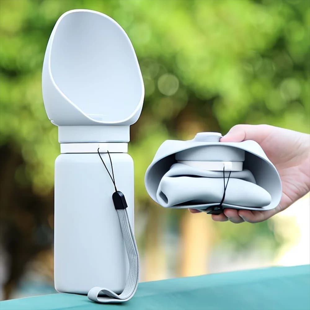 550ml Outdoor Portable Pet Dog Water Bottle Extrusion Large Dog Travel Water Cup Drinking Water Feeder Bowl for Dog Cat