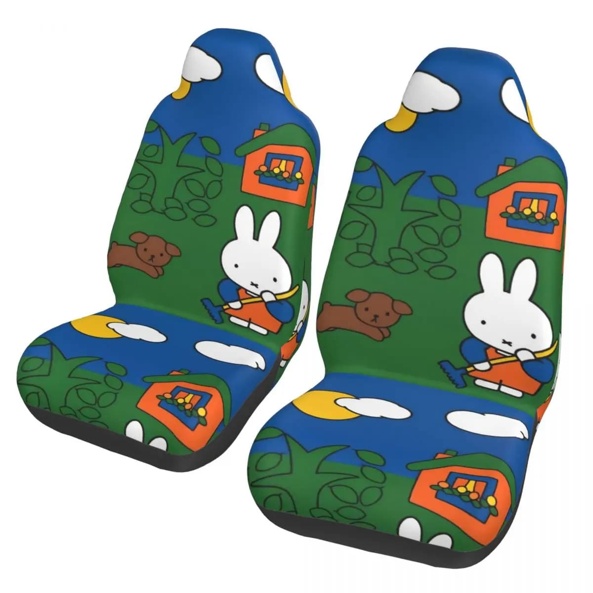 Miffyy Kawaii Cartoon Universal Car Seat Cover Auto Interior AUTOYOUTH Seat Covers Polyester Fishing