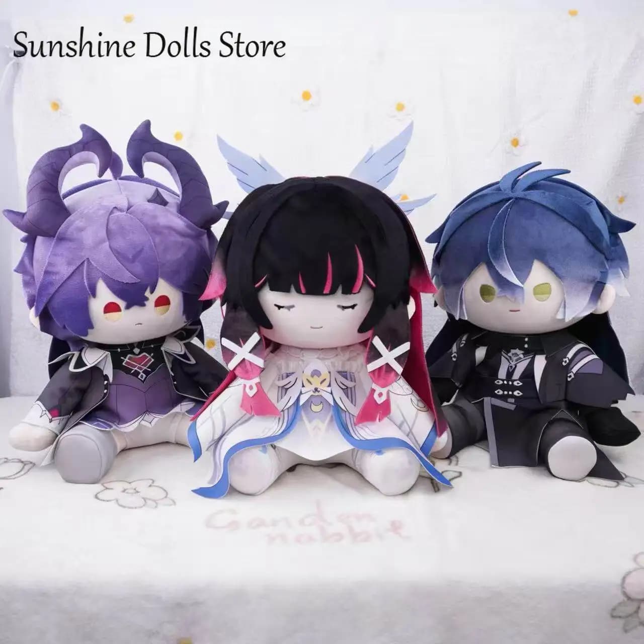 Peluche Anime Genshin Impact Durin Columbina Hyposelenia in Posizione Seduta, Bambola Imbottita, Cuscino Decorativo 40cm
