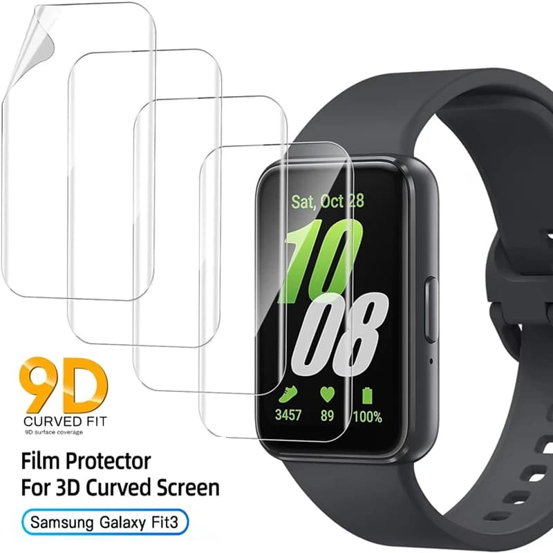 Pellicola morbida idrogel per Samsung Galaxy Fit 3 Proteggi schermo antigraffio per Galaxy Fit3 Pellicole protettive Non in vetro Cover per orologio