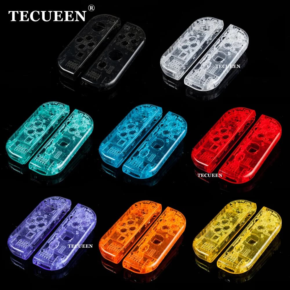 Guscio di ricambio trasparente per Nintendo Switch NS/OLED Joy-Con custodia fai da te parti di riparazione del guscio custodia in plastica traslucida