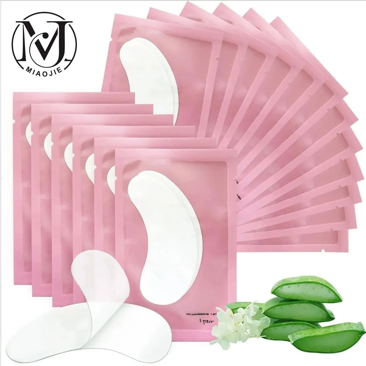 MJ 100 Paia Eye Pad Eye Pad Eye Pad Patch Patch Stacked Under Lashes For Extension Fin Eye Pad Card Sticker Makeup