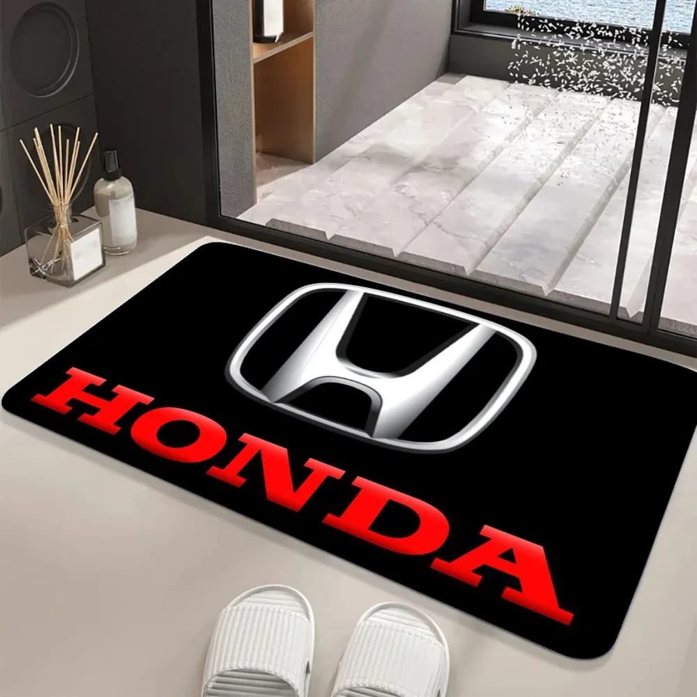 HONDA 3D Motorcycle Pattern Carpet Living Room Decor Home Coffee Table Rug Bedroom Floor Anti-Slip Bedside Mat Car Trim Strips