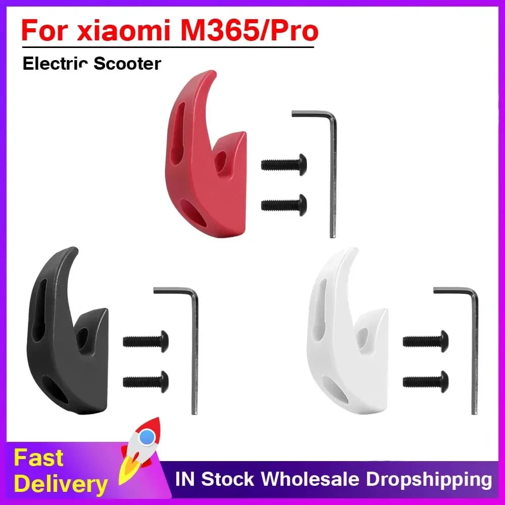 Gancio anteriore Gancio Scooter elettrico Borse per casco Impugnatura per Xiaomi Mijia M365 Pro Scooter Grip Maniglia Gancio Parte Rosso//Bianco//Nero