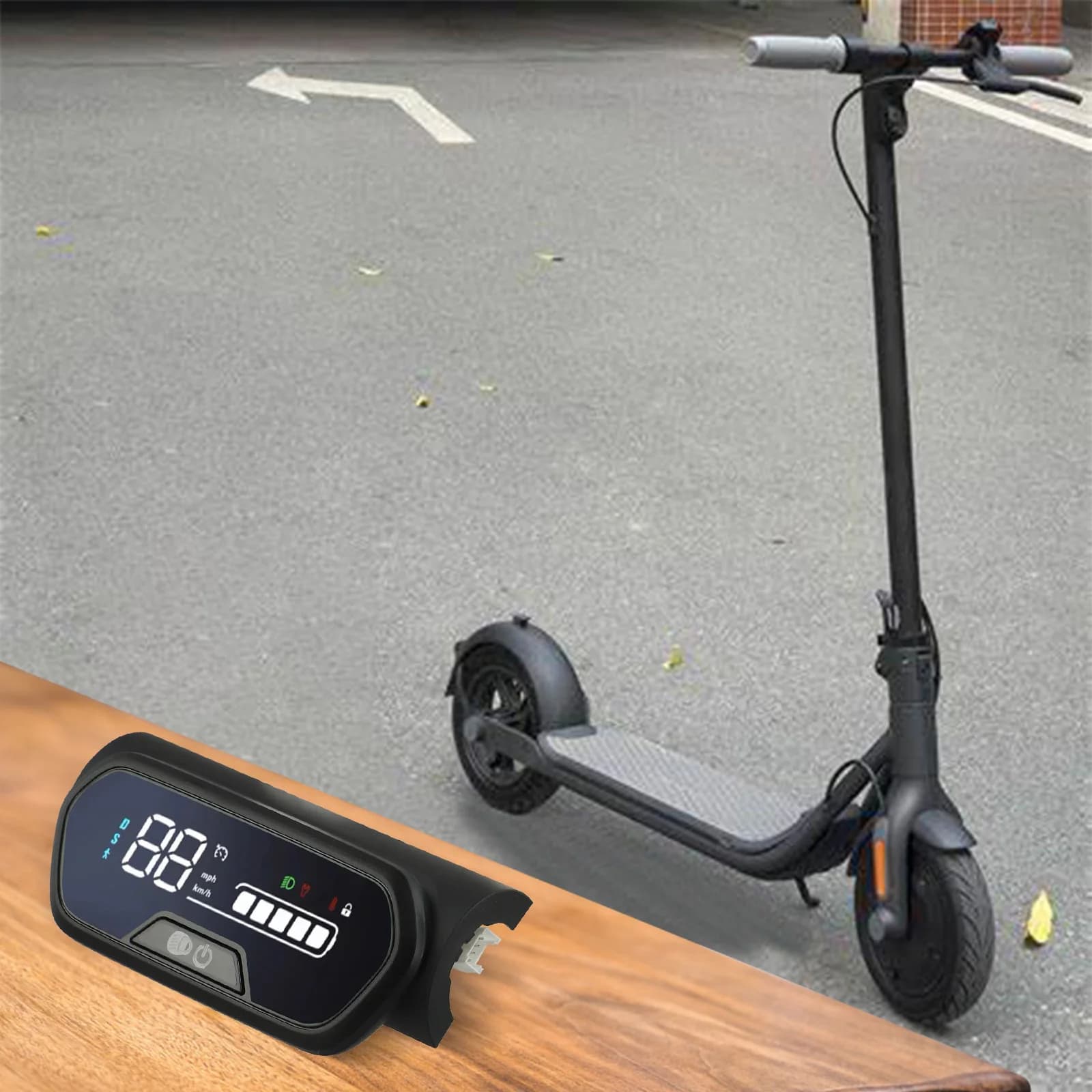 Cruscotto di ricambio Cruscotto per scooter elettrico Cruscotto Aggiornamento Parte scooter Sostituzione cruscotto danneggiato per Ninebot E2plus