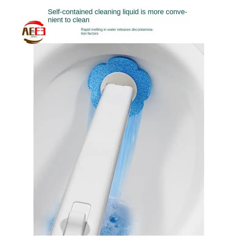 AEE3-Kit di pulizia per scopino usa e getta con 12 testine di ricarica per scopino usa e getta, per la pulizia del bagno Durevole 40X12,5 cm