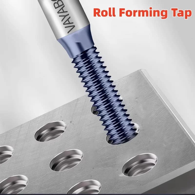 1PCS HSSE Roll Forming Tap JIS TICN Coating Machine Thread Taps M0.5 M0.6 M1 M2 M3 M4 M5 M6 M7 M8 M10 M12