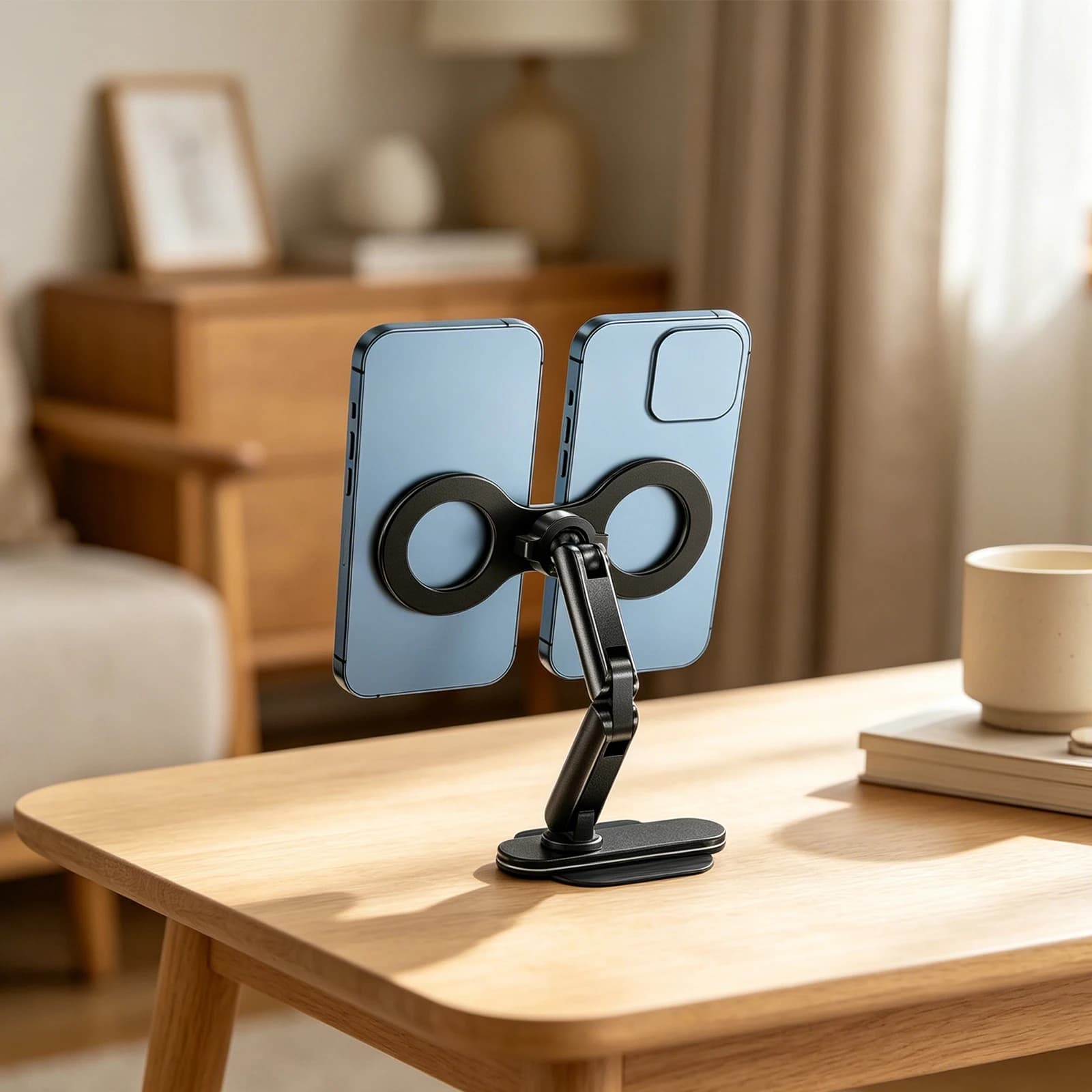Versatile Desktop Phone Holders Lightweight 17mm Ball Head Stand Multi Purpose Adjustable Streaming Clamp for Car Navigation