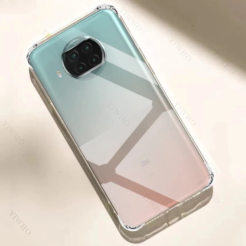 Custodia trasparente per telefono per Xiaomi Mi 10T Lite 5G M2007J17G Custodia trasparente ispessita per Xiaomi 10 T Cover antiurto antigraffio