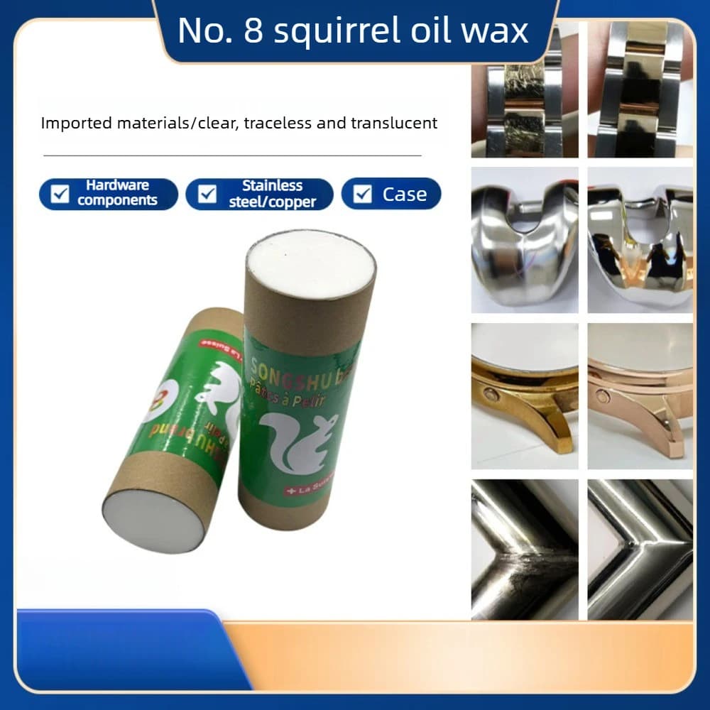 450G/pasta lucidante/cera all'olio di scoiattolo, pasta abrasiva lubrificante, per la riparazione di cinghie abrasive spazzolate, cinghie lucidanti, custodie e accessori hardware
