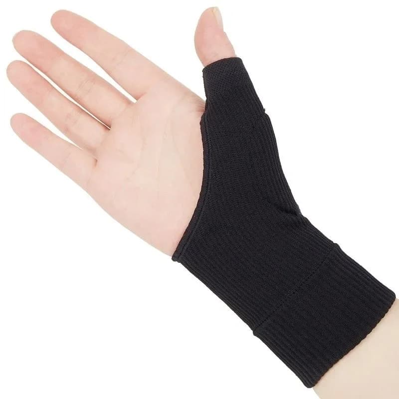 1 Paio di Guanti Compressivi per Polso e Pollice, Supporto Traspirante per Polso con Cuscinetti in Gel Protettivi per Lesioni al Pollice