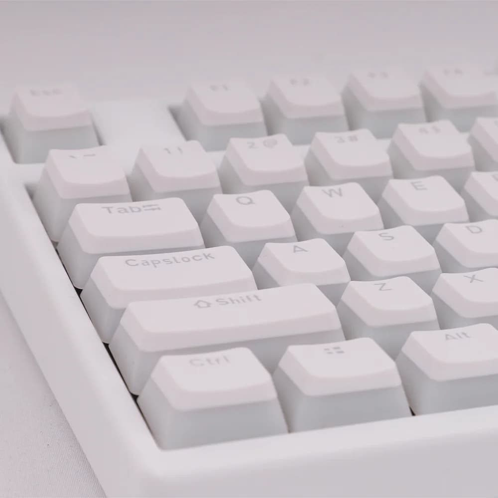 129 Keys PBT Pudding Keycaps OEM Height White Backlight for Mechanical Keyboard AULA F75 Ajazz Anne Pro 2 Game PC