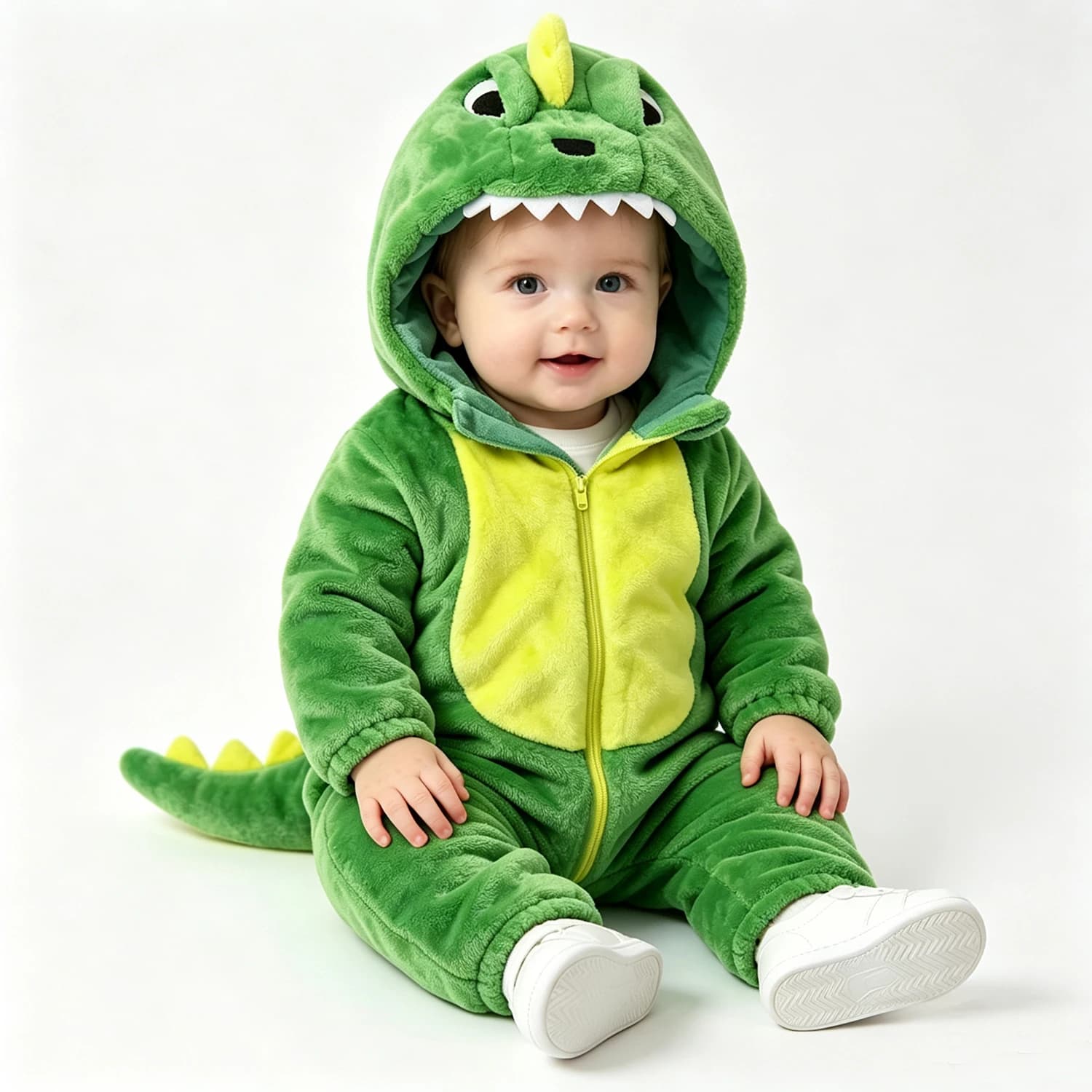 Umorden Rosa Verde Neonate Ragazzi Costume da Dinosauro Infantile Bambino 0-3Y Pigiama Invernale Tuta Tutina di Flanella Vestito Caldo