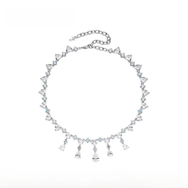 Collana di Lusso a Goccia d'Acqua per Donna, Design Originale di Nana Jacqueline con Diamanti Brillanti, Gioiello di Moda, Idea Regalo