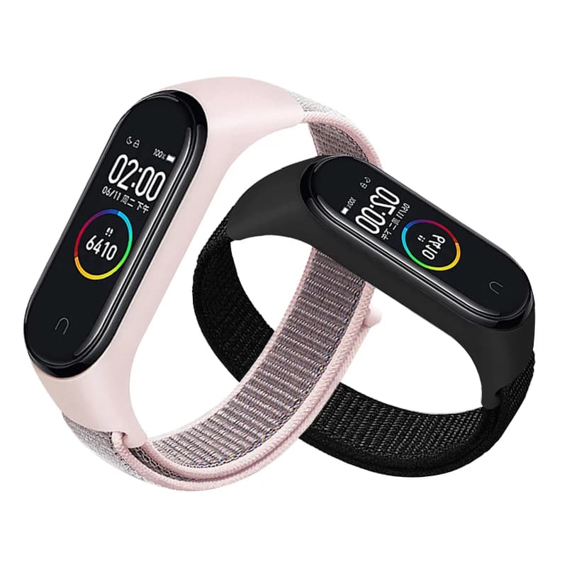 Bracciale in nylon per Mi Band 8 9 10 cinturino orologio sportivo cinturino Pulsera Correa per Miband 7 6 5 cinturino per Mi Band 4 3 braccialetto