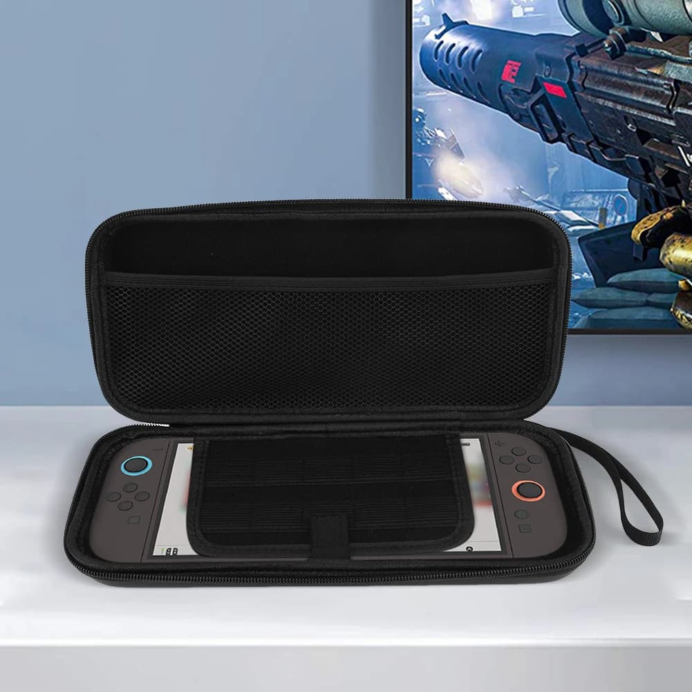 Custodia da trasporto in PU per console di gioco Switch 2, antiurto, antigraffio, borsa protettiva da viaggio con porta 10 schede di gioco
