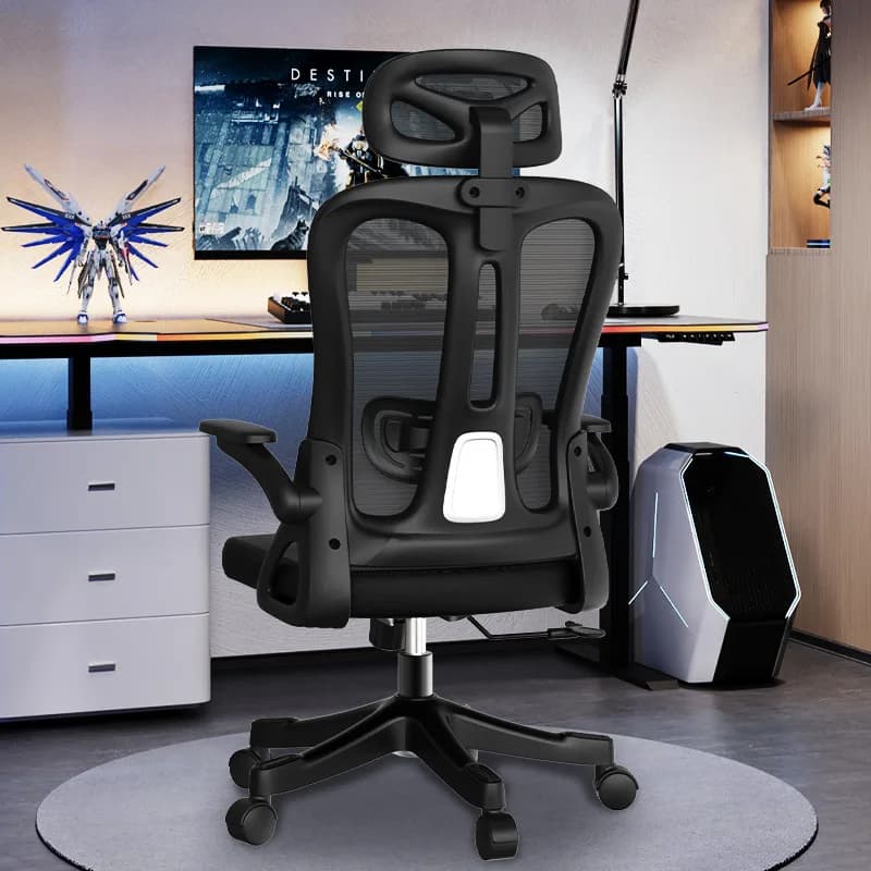 Sedia per il trucco per scrivania Sedie da gioco Chaise da ufficio Gaming De Bureau Poggiatesta Sedia a sdraio Sedie per salone di bellezza per puleggia del soggiorno
