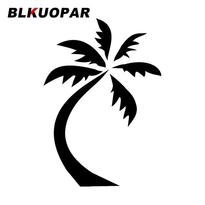 BLKUOPAR Car Sticker with palms Simple Creative Solar Protection Waterproof Decalcomania Vinyl Caravan Window for motorcycle Protector for car