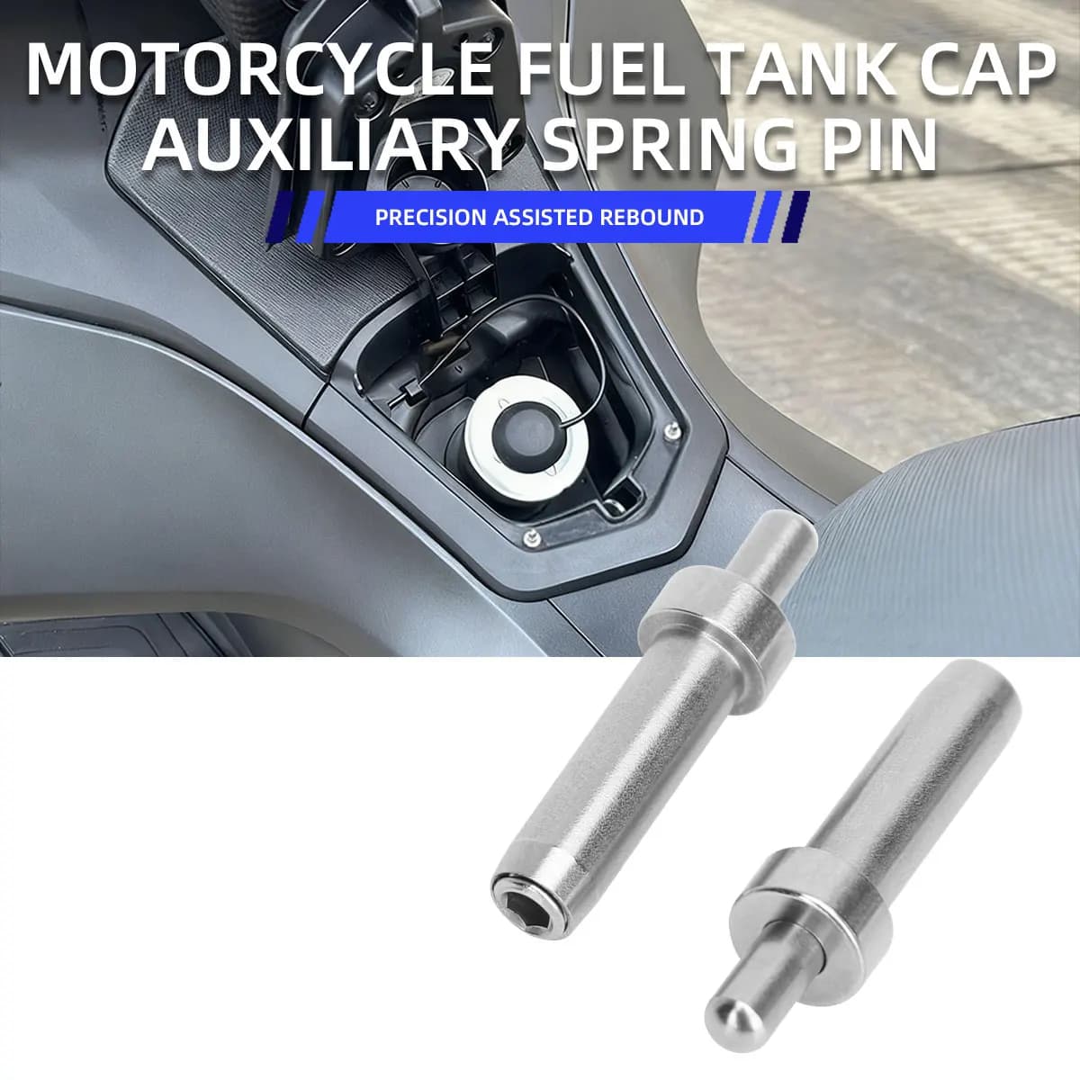 For Honda PCX 125 150 160 PCX125 PCX150 PCX160 2025 Motorcycle Accessories Fuel Tank Cap Stainless Steel Auxiliary Ejector Pin