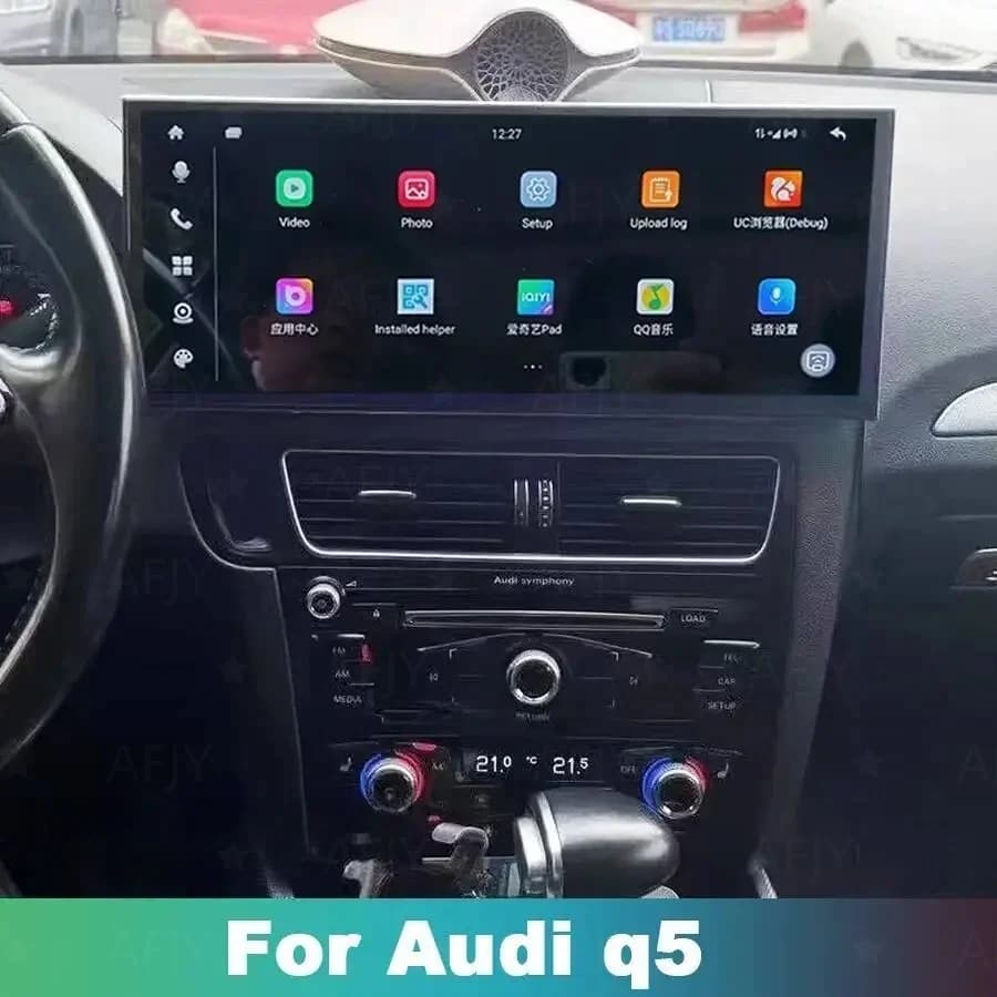 New 15.8Inch QLED Screen For AUDI Q5 2009-2017 Wireless CarPlay Car Radio GPS Multimedia BT Navirider Android 14 DSP Stereo
