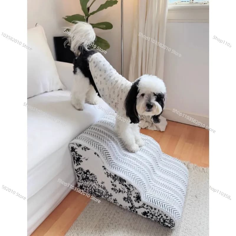 Scale per Animali Domestici per Letto e Divano - Rampa con Gradini per Cani di Piccola Taglia