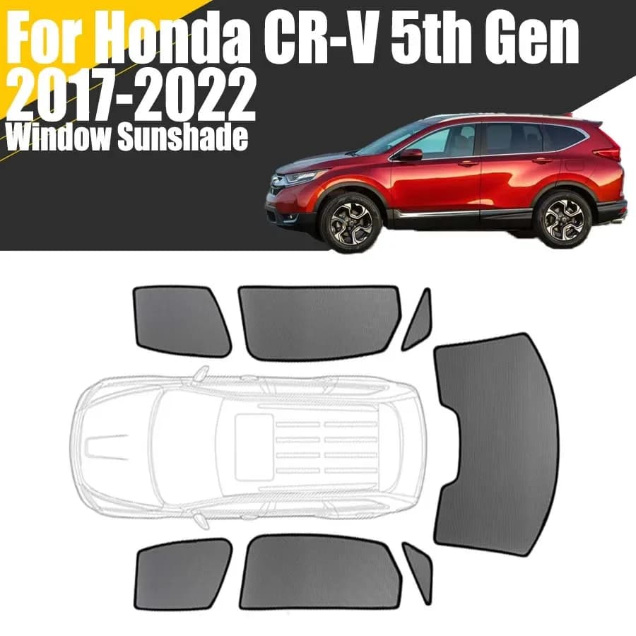 Parasole magnetico personalizzato per finestrino dell'auto per Honda CR-V 5a generazione 2017-2022 Tenda in rete per parabrezza anteriore Tenda CRV