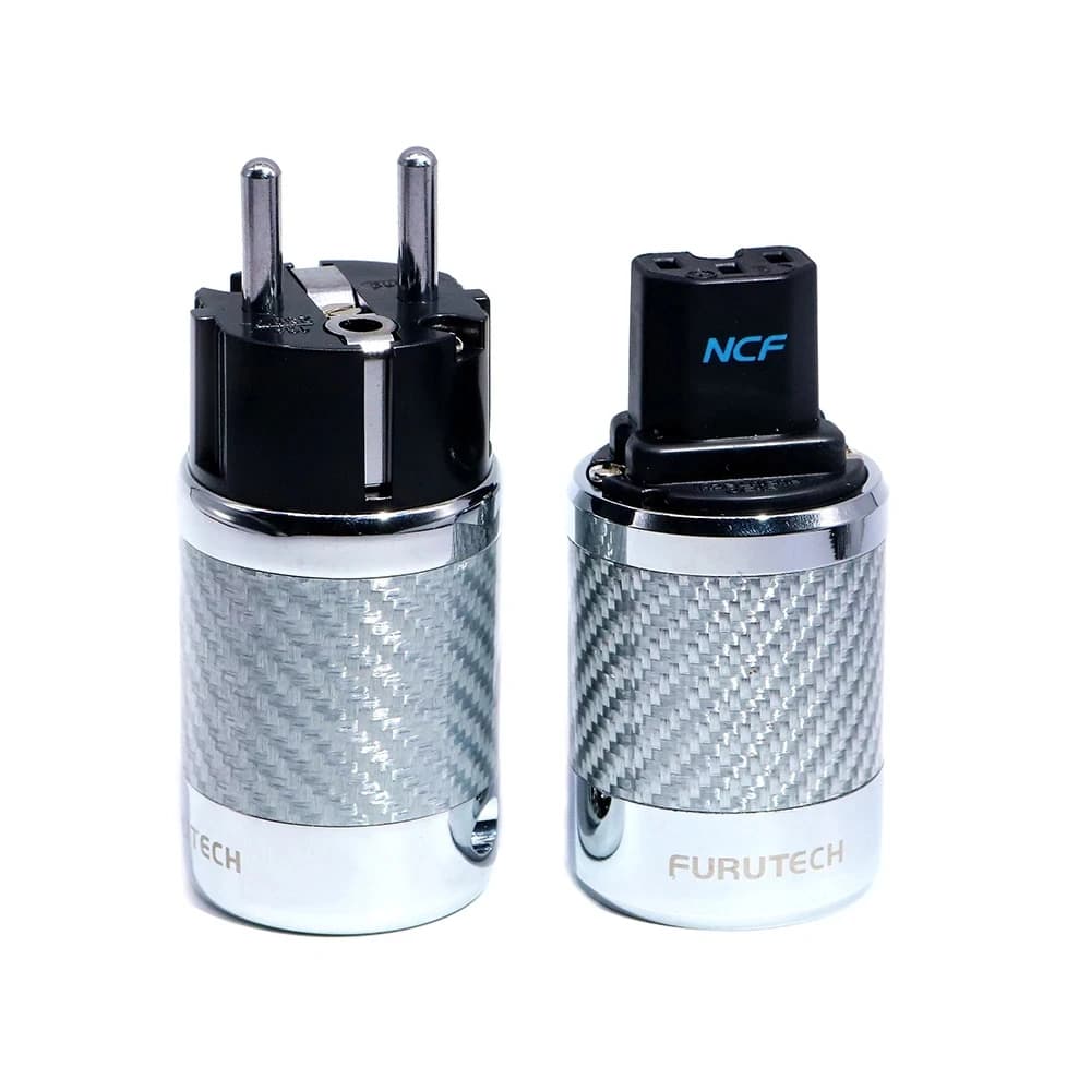 Connettore Adattatore Schuko Furutech FI-E50 FI-50M FI-50 NCF Nano Crystal EU/US con Placcatura in Rodio 15A/250V Hifi