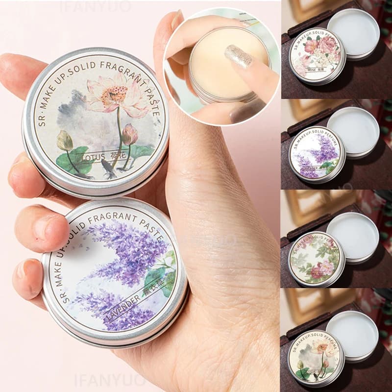 Profumo Solido Portatile, Balsamo Solido a Lunga Durata, Fragranze Floreali, Profumo Solido al Gelsomino e Rosa per Anche Cuori Romantici, Ideale per Appuntamenti Femminili