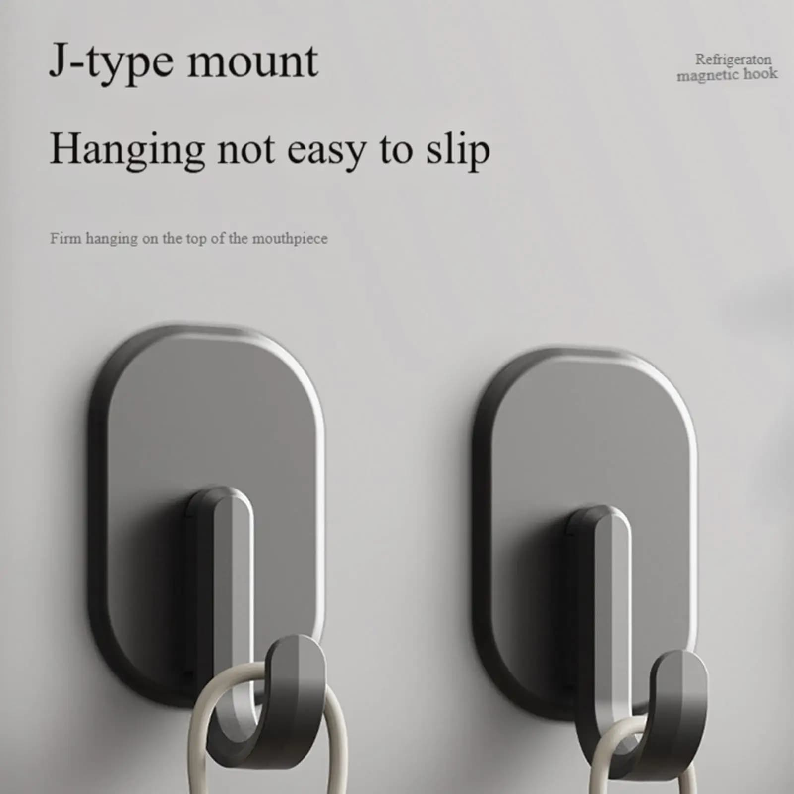 Magnetic hook Refrigerator Magnetic hooks traceless no drilling required Towels Key Storage hook Kitchen Utensil Hanger hook