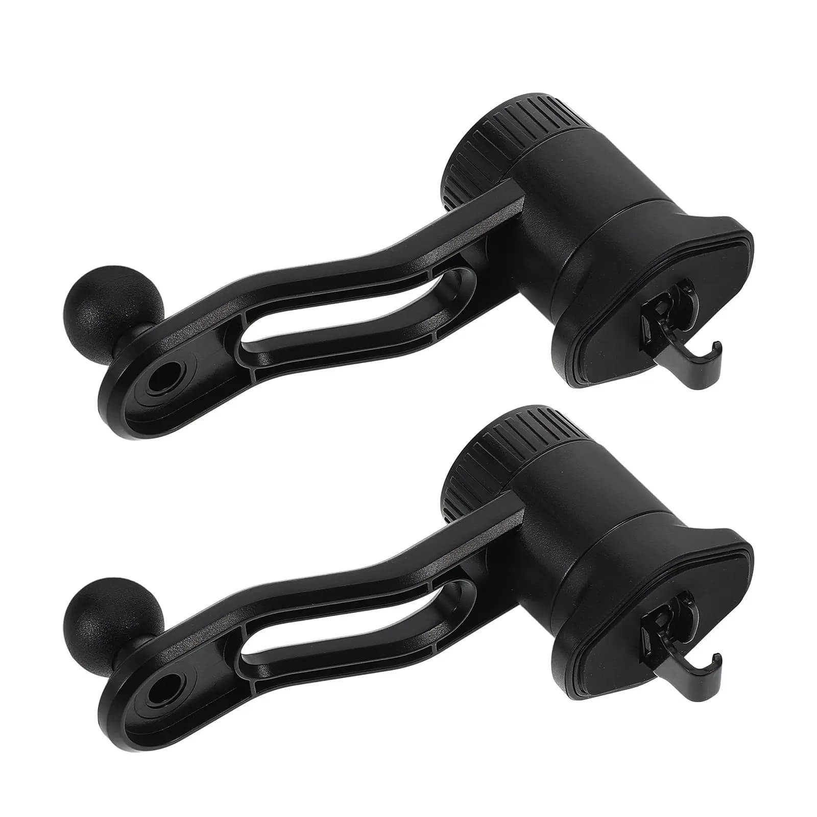Supporto per telefono da auto con clip per bocchetta dell'aria, 2 pezzi, testa a sfera da 17 mm, nero, universale, per guida sicura