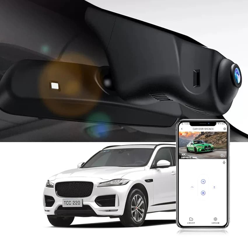 Dash Cam for Jaguar XJL XJL XJ-L 4th generation (X351) from 2011 to 2019, for Jaguar E-Pace E Peace (X540) from 2018 to 2025, DVR for cars, Dashcma 4K