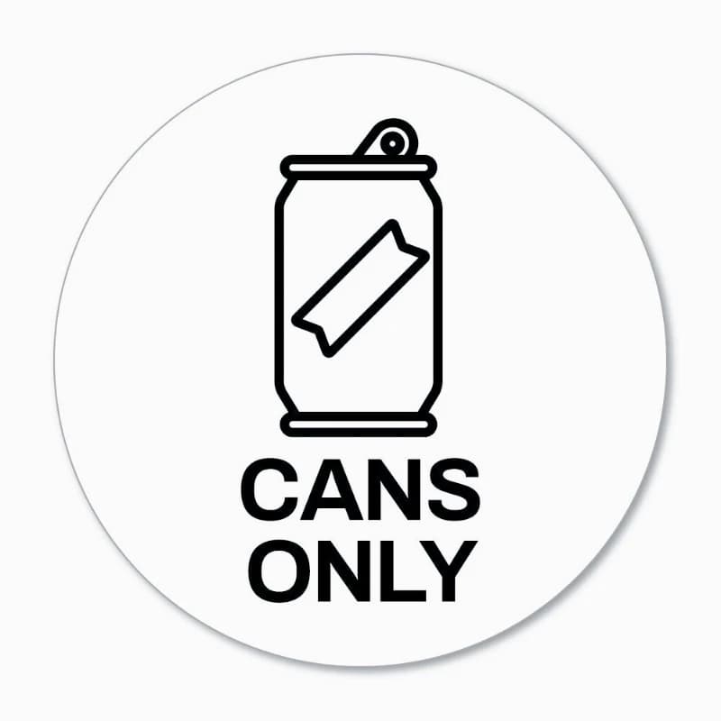 Adesivi decorativi per auto Solo lattine Recycle Sticker Decal Window Sign Graphic Bin Sicurezza auto 20CM PVCKK