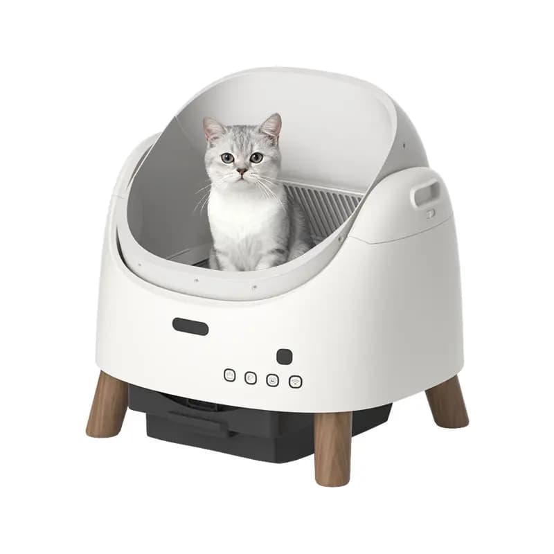 hit product65L Odor Removal Electric Toilet Self Cleaning Smart Automatic cat Litter Box with APP WiFi Control 5 Layer Safety Pr